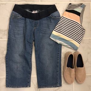{Oh Baby} Low Panel Jean Crops